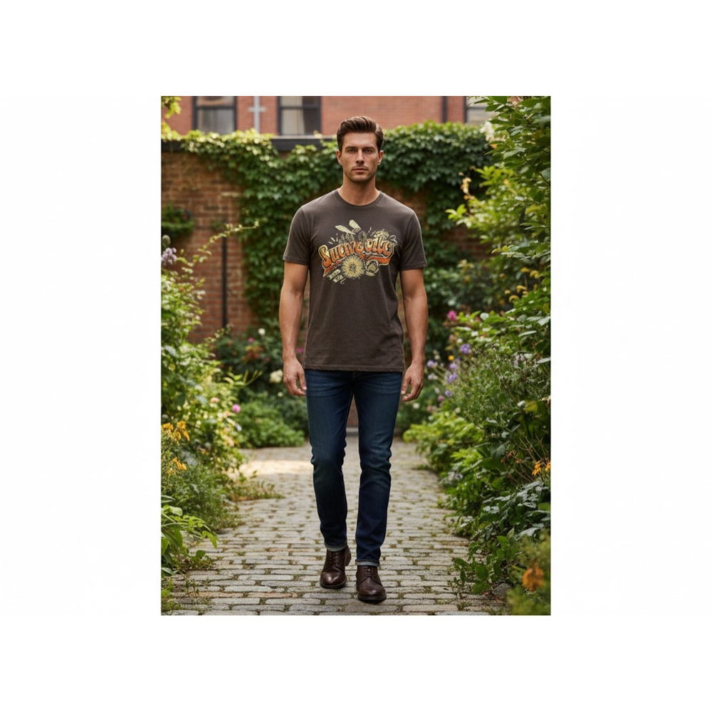 Men's Suavecito Brown Short Sleeve Tee XL